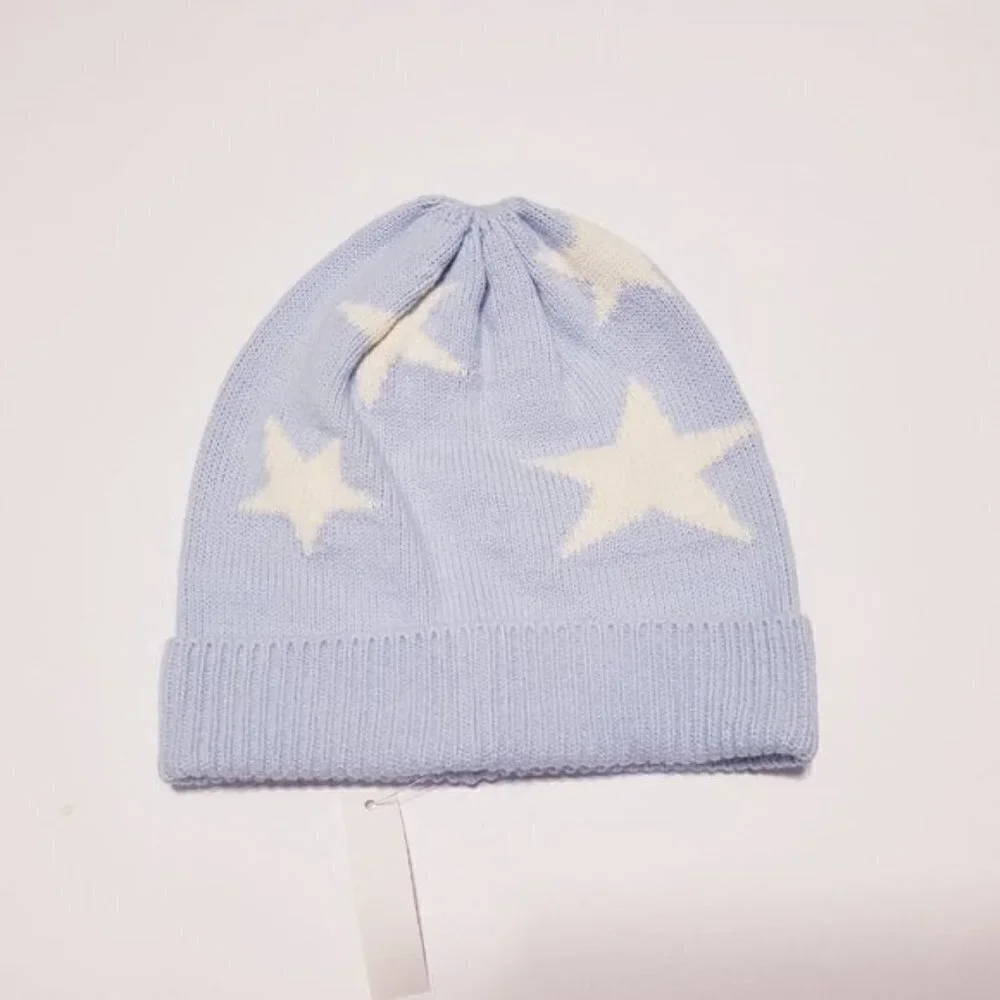 Crewcuts girl hat S/M blue with stars